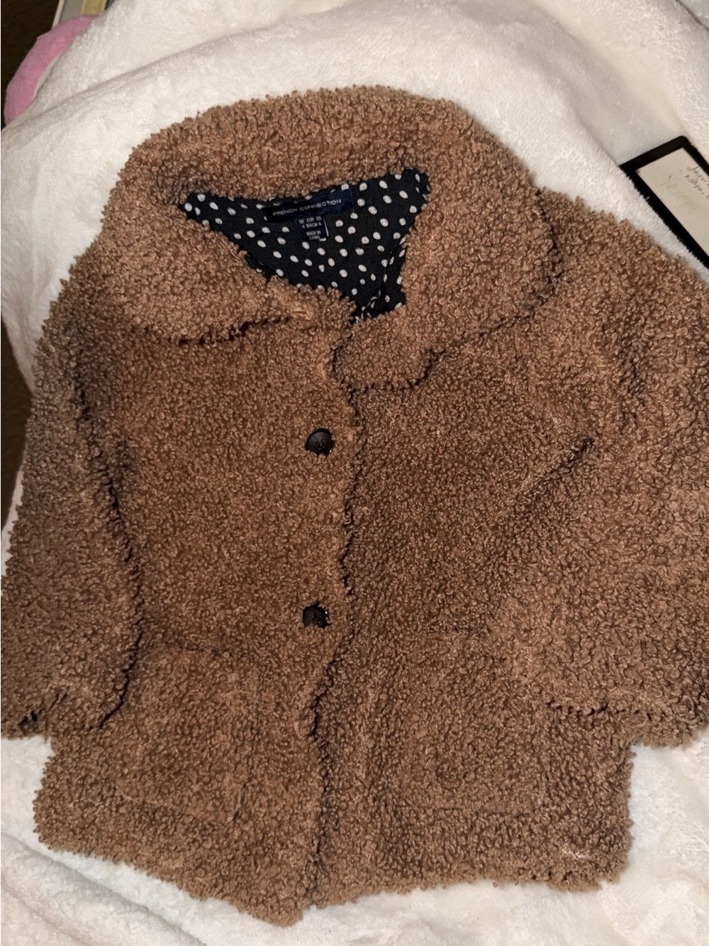 Cozy Teddy Coat - Brown kids Jacket size 4